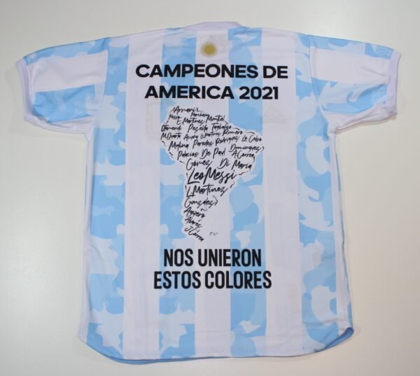 Camiseta Selección Argentina Copa América 2021 Campeones de América - Nos Unieron Estos Colores
