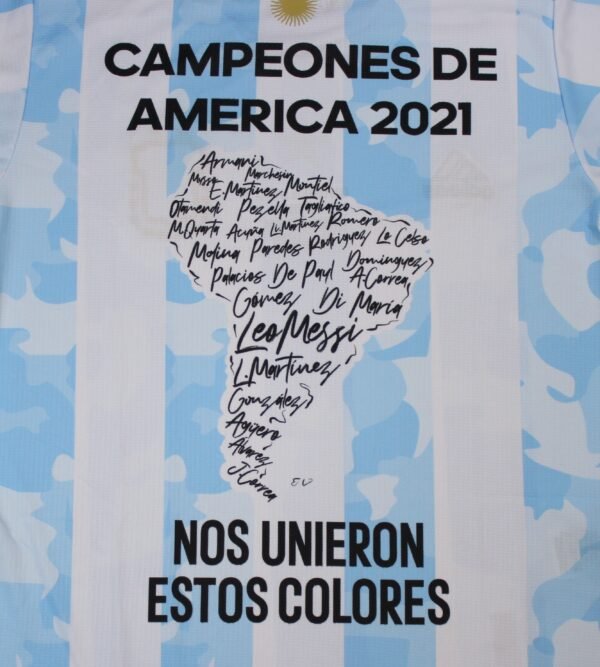 Camiseta Selección Argentina Copa América 2021 Campeones de América - Nos Unieron Estos Colores - Image 5